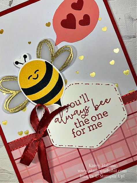 Bee My Valentine (for CC2C) Honey Images, Bee Images, Valentines Greetings, Speech Bubble, Common Themes, Red Ink, Free Items, Small Heart, Ink Pad