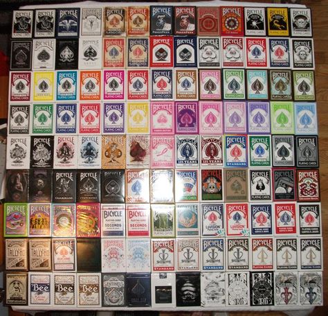 From http://www.bicycle-cards.co.uk/ Bicycle Cards Deck, Playing Card Collection, Magic Illusions, Game Wall, Playing Card Box, Bicycle Cards, Deck Posts, New Bicycle, Bicycle Playing Cards