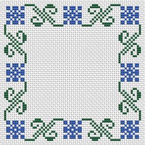 Cross Stitch Borders Corner, Cross Stitch Border Pattern, Easy Cross Stitch, Cross Stitch Geometric, Easy Cross Stitch Patterns, Easy Cross, Framed Cross Stitch, Pola Kristik, Cross Stitch Patterns Flowers