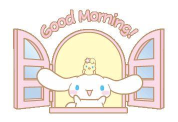 Chibi Cat, Music Stickers, Sanrio Wallpaper, Gif Animation, Good Morning Gif, Line Sticker, Love Gif, Good Morning Greetings, Kawaii Drawings