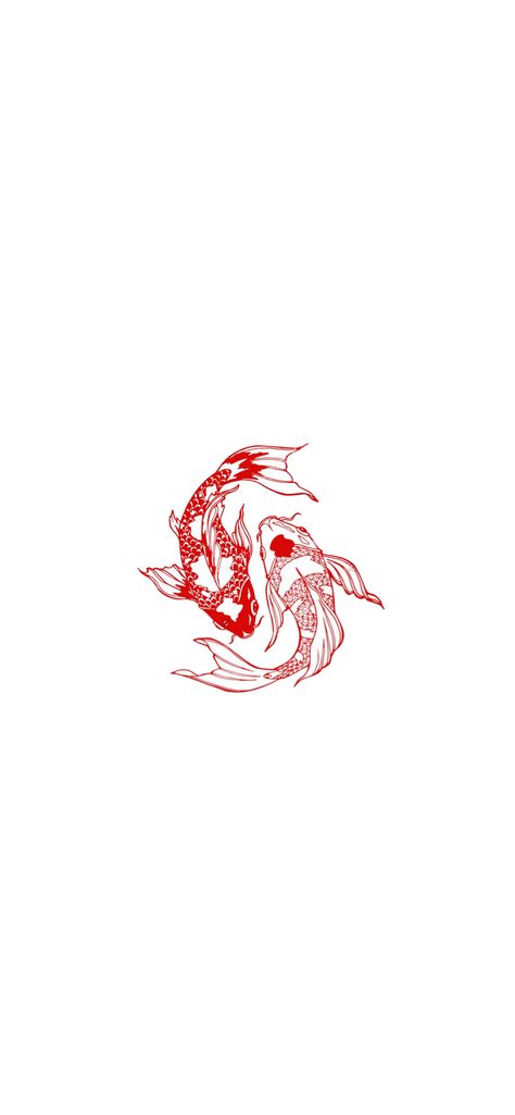 Chinese Themed Tattoos, Asian Fish Tattoo, Black And Red Koi Fish Tattoo, Red Flash Tattoo, Red Koi Tattoo, Tattoo Carpe Koi, Red Chinese Tattoo, Koi Fish Tattoo Stencil, Red Ink Tattoos Men