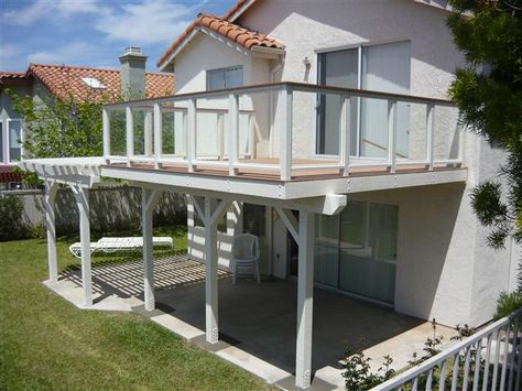 Loft Balcony, Upstairs Deck, Outdoor Deck Design, Hamptons House Exterior, Porch Extension, Deck Design Ideas, Decking Ideas, Deck Remodel, Architecture Renovation