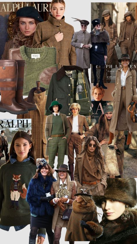 English Country Style Outfits, Lauren Core, English Country Fashion, English Outfit, Countryside Outfit, Equestrian Style Outfit, Collage Of Pictures, Ralph Lauren Girl, Countryside Fashion