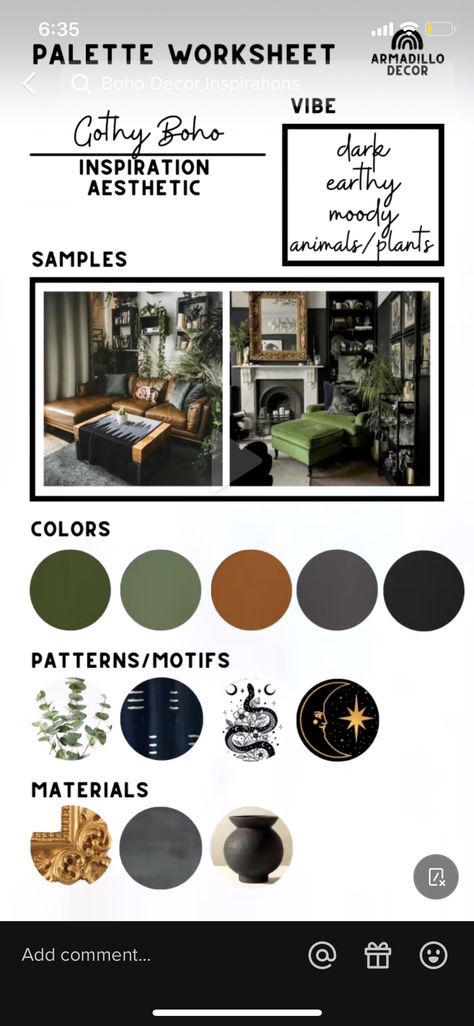 Classy Goth Bedroom Ideas, Classroom Decor Dark Academia, Boho Goth Office, Gothic Office Aesthetic, Cottage Goth Bedroom, Boho Witch Aesthetic Home, Dark Boho Classroom, Earthy Halloween Decor, Moody Gothic Bedroom