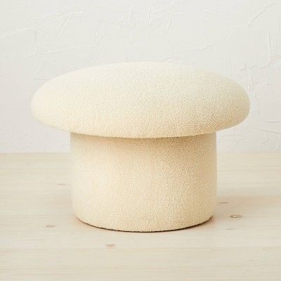 Maddalena Mushroom Stool Cream - Opalhouse™ Designed With Jungalow™ : Target Bohemian Style Furniture, Mushroom Stool, Emily Henderson, Hobby Room, New Room, Kids Furniture, Room Makeover, Upholstery Fabric, Apartment Decor