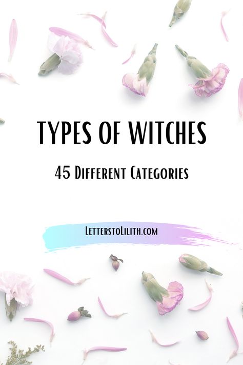 45 Types of Witches | LetterstoLilith.com | What is a witch? Am I a witch? What kind of witch am I? If these are any of your questions, this blog will help you get started! #witch #witchcraft #occult #magick #spirituality #paganism #aesthetic #style Different Witch Aesthetic, Different Witches Types, Cosmic Witch Aesthetic Wallpaper, Witch Types Aesthetic, Witchcraft Types Of Witches, What Witch Are You, What Type Of Witch Am I, Witch Alters For Beginners, Snow Witch Aesthetic