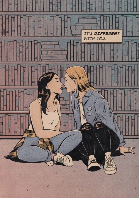 She Gets The Girl, Jenifer Prince, Vintage Lesbian, Woman Loving Woman, Lesbian Art, Lgbt Art, Queer Art, Gay Art, Girls In Love