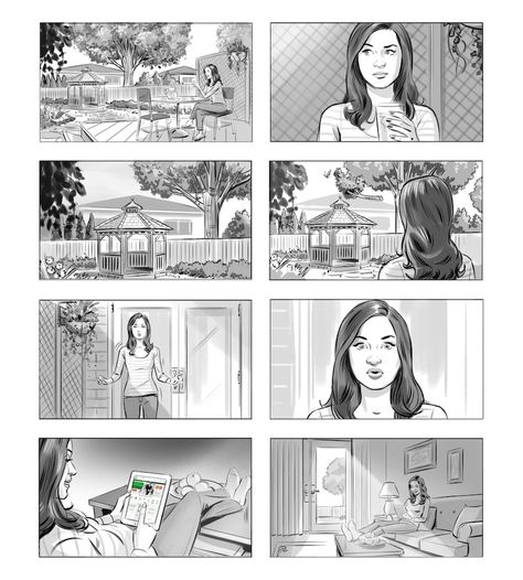 Storyboards — GregBanning.com Storyboard Film, Story Boarding, Storyboard Examples, Storyboard Drawing, Storyboard Ideas, Disney Character Drawings, Storyboard Template, Storyboard Illustration, Animation Storyboard