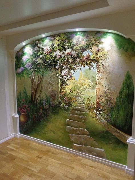 3d Wall Painting, Garden Mural, Room Wall Painting, Bedroom Murals, Wall Painting Decor, Wall Murals Painted, Mural Wall Art, Mural Painting, Mural Art