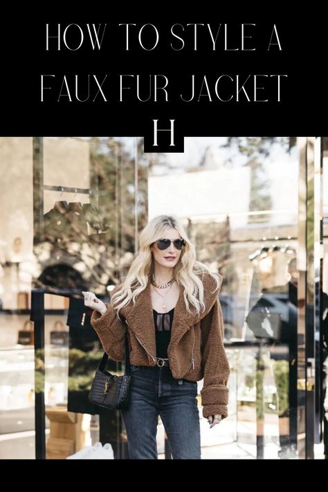 I recently went to LA for Revolve and the big trend I saw everyone rocking was FAUX FUR JACKETS! And boy am I glad! I'm a big fan of faux fur jackets. If you're wondering how to style faux fur this season, head over to the blog! https://soheather.com/5-ways-to-wear-a-faux-fur-jacket/ Faux Fur Cropped Jacket Outfit, Fur Jacket Outfits, Faux Fur Jacket Outfit, Cropped Fur Jacket, Fur Jacket Outfit, White Faux Fur Jacket, Cropped Faux Fur Coat, Faux Fur Cropped Jacket, Leopard Jacket