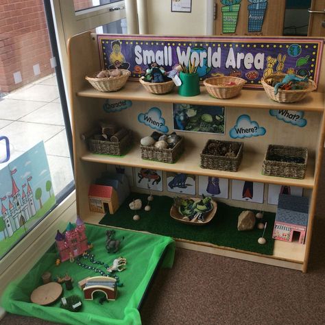 Small World Continuous Provision, Small World Year 1, Small World Areas Eyfs, Construction And Small World Area Eyfs, Small World Early Years, Small World Area Early Years, Eyfs Indoor Areas, Small World Ideas Eyfs, Indoor Construction Area Eyfs