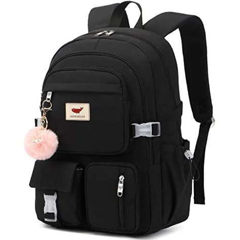 LXYGD Laptop Backpack 15.6 Inch Kids Elementary Middle High School Bag College Backpacks Anti Theft Travel Back Pack Large Bookbags for Teens Girls Women Students (Black) College Backpacks, High School Bags, Black School Bags, High School Backpack, Cute School Bags, School Bag College, Stylish School Bags, Bag College, Campus Backpack