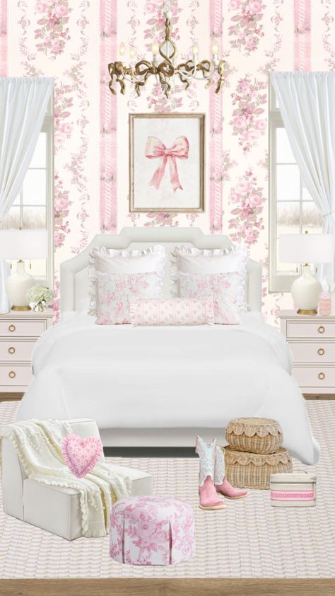 Girly love shack fancy inspired bedroom inspo! Room Wishlist, Fancy Bedroom, Dream Bedroom Inspiration, Inspired Bedroom, Classy Bedroom, Love Shack Fancy, Dorm Room Inspiration, Girly Room, Pretty Bedroom