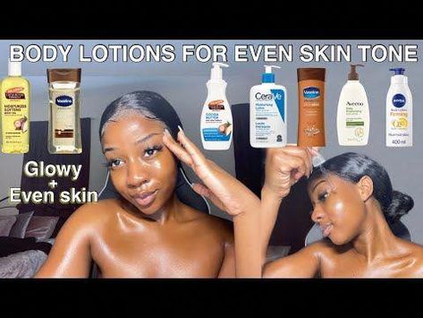 Hey guys!Welcome back to another video!🤍PRODUCTS:1) Palmers cocoa butter lotion: 2) Vaseline intensive care cocoa lotion 3) Aveeno daily body lotion 4) cera... Best Body Lotion For African Skin, Skin Care For Brown Skin, Best Body Lotion For Caramel Skin, Best Body Cream For Brown Skin, Even Skin Tone Products For Black Women, How To Make Body Lotion, Caramel Skin Tone Aesthetic, Body Hygiene Routine For Women, Best Body Oil For Glowing Skin