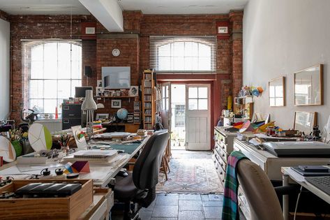 Buy Huge London Loft in Converted Warehouse | London E14 Red Brick Exteriors, Converted Warehouse, Sound Installation, Artistic Space, Artistic Installation, Amazing Spaces, Two Bedroom Apartments, Buying Property, Exterior Brick