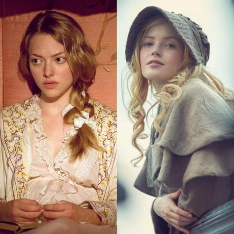 👑Always Period Dramas on Instagram: "On the left is Amanda Seyfried as Cosette in the 2012 musical adaptation of Les Miserables, and on the right is Ellie Bamber as Cosette in the 2019 miniseries • • • Which actress do you prefer in the role? Which adaptation do you like better overall? #perioddrama #perioddramas #alwaysperioddramas #lesmiserables #lesmisérables #lesmiserablesmusical #lesmiserablesmovie #lesmispbs #cosette #victorhugo #amandaseyfried #elliebamber" Amanda Seyfried Les Miserables, Cosette Les Miserables, Les Miserables Movie, Ellie Bamber, Bodice Ripper, Period Piece, Amanda Seyfried, Victor Hugo, Les Miserables