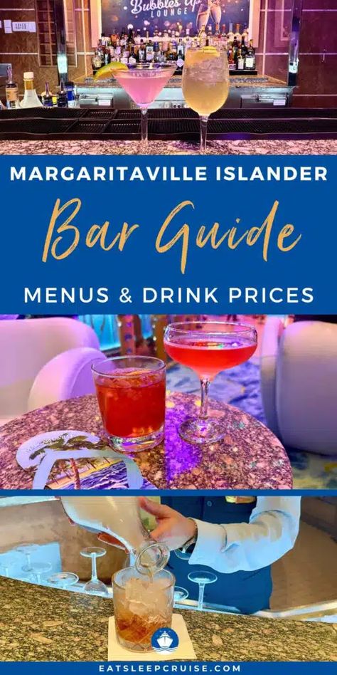 We Tested All the Margaritaville at Sea Islander Bars: Here’s Our Complete Guide With Menus and Drink Prices  We tested all the Margaritaville at Sea Islander bars and have the latest menus and drink prices to help you decide which bar to visit first! Margaritaville At Sea Islander, Margaritaville Cruise, Cruise Drinks, Cruise Food, Viking Cruises, Cruise Excursions, Carnival Cruise Line, Celebrity Cruises, Norwegian Cruise Line