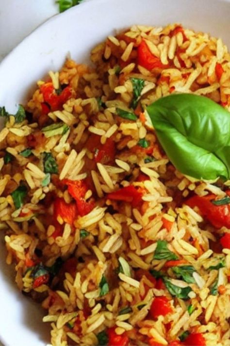 French Provencal Rice Pilaf - Vegan Focus Savoury Rice Recipes, French Rice, Savoury Rice Recipe, Jasmin Rice, Rice Ideas, French Recipes Authentic, Savoury Rice, Rice Dishes Recipes, Rice Pilaf Recipe