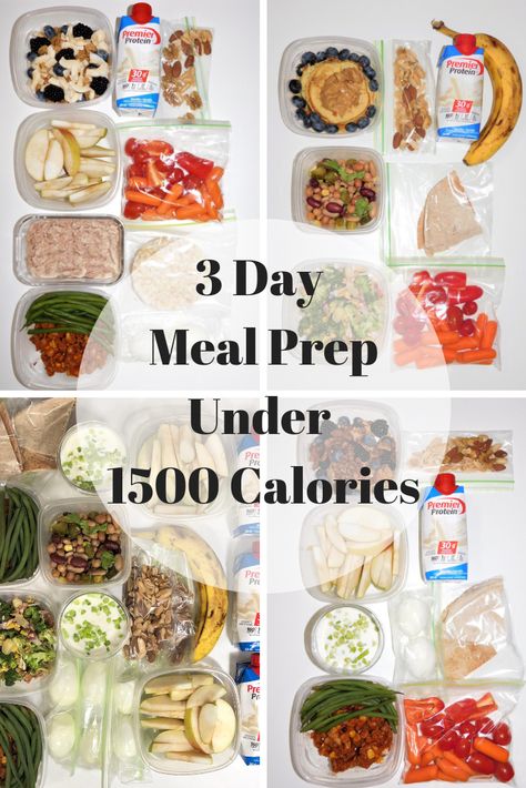 3 Day Meal Prep, 1400 Calorie Meal Plan, 1500 Calorie Diet, 1500 Calorie Meal Plan, Overnight Oat, Calorie Meal Plan, Low Carb Vegetables, Macro Meals, 1200 Calories