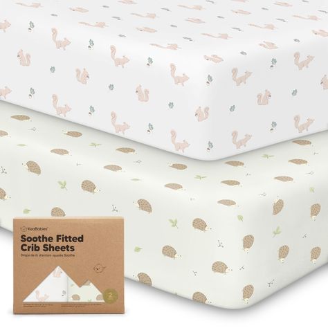 PRICES MAY VARY. 2-Pack Fitted Crib Sheets - Each KeaBabies Soothe Baby Crib Sheets set comes with two organic crib sheets for boys and girls that can perfectly fit the standard nursery crib mattresses sized at 52” x 28” and height of 3” to 8”. Soft & Breathable - Made of 100% premium quality jersey cotton, the crib mattress sheets ensure maximum comfort for your baby during nap time. Our breathable crib sheet is suitable for all skin types including the most delicate skin. Easy To Put On - Our Pack And Play Mattress, Pack N Play Mattress, Pack And Play Sheets, Toddler Bed Sheets, Organic Crib Sheets, Baby Crib Mattress, Toddler Crib, Toddler Pillowcase, Baby Crib Sheets