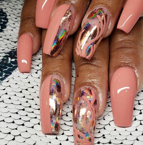 Natural Nail Designs Acrylics, Sculpture Nails, Shiny Nails Designs, Natural Nail Designs, Fall Gel Nails, Nude Nail Designs, Blue Acrylic Nails, Fancy Nails Designs, Dope Nail Designs