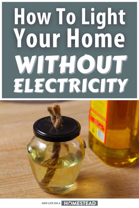 Diy Home Stead, Homestead Hacks Diy, Living With No Electricity, Diy Prepping Projects, Off Grid Lighting Ideas, Off Grid Lighting, Off Grid Survival Projects, Survival Tips And Tricks, Home Prepping