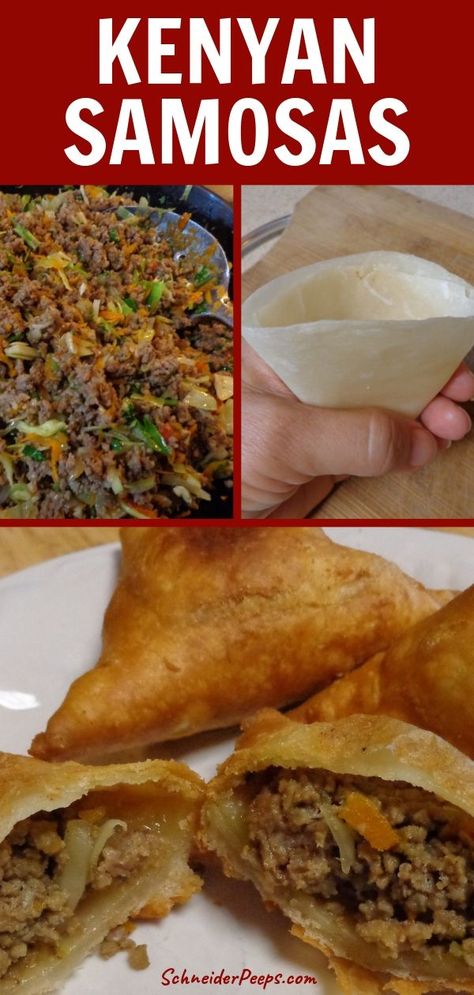 Samosa Recipe Kenyan, Samosa Recipe Beef, African Samosa Recipe, Nigerian Samosa Recipe, Meat Samosa Recipe, Ground Beef Samosa Recipe, Samosa Filling Recipe Ground Beef, Kenyan Beef Samosa Recipe, African Samosas