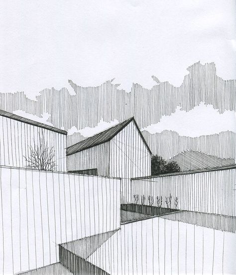 Sketchbook Architecture, Architecture Sketchbook, Architecture Design Sketch, Architecture Concept Drawings, Architecture Drawing Art, Architectural Sketch, Architecture Design Concept, Architectural Drawing, Perspective Drawing