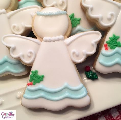 Christmas Angel Cookies Royal Icing, Royal Icing Angel Cookies, Angel Christmas Cookies Decorated, Angel Cookies Decorated Royal Icing, Angel Sugar Cookies Decorated, Royal Iced Christmas Cookies, Angel Cookies Decorated, Christmas Angel Cookies, Angel Sugar Cookies