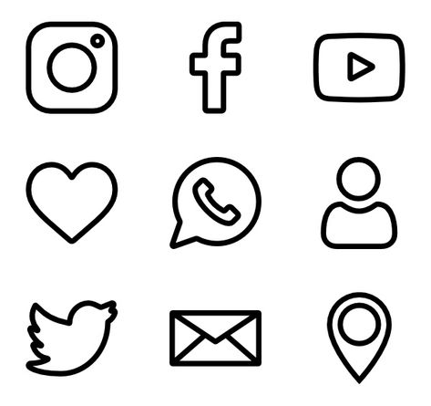 50 Social Network icons for personal and commercial use. Basic Rounded Lineal icons. Download for free at flaticon.com now! #Flaticon #freeicons #icons #socialmedia #marketing Apps Drawing, Simplistic Drawings, Iphone Drawing, Social Network Icons, Icon Images, Icon Download Free, Kraf Kertas, Person Icon, Network Icon