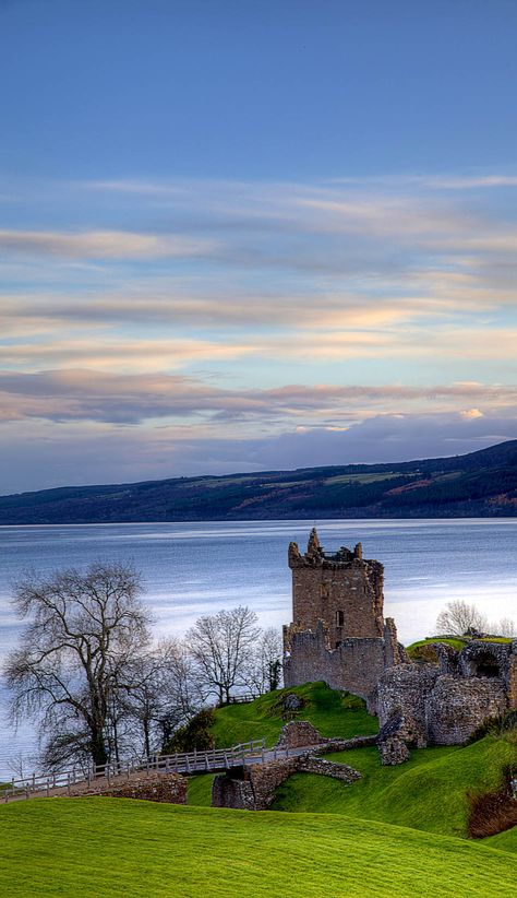 Urqhart Castle on Loch Ness, Scotland Loch Ness Scotland, Urquhart Castle, Old Castle, Real Estat, Scotland Castles, Scottish Castles, Trip Planner, Loch Ness, Strange Places