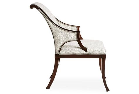 Vinwood Accent Chair, Pewter Spot Armchair Design, Lounge Chairs, Stylish Home, Accent Chair, One Kings Lane, Chinoiserie, Lounge Chair, Home Furnishings, Accent Chairs