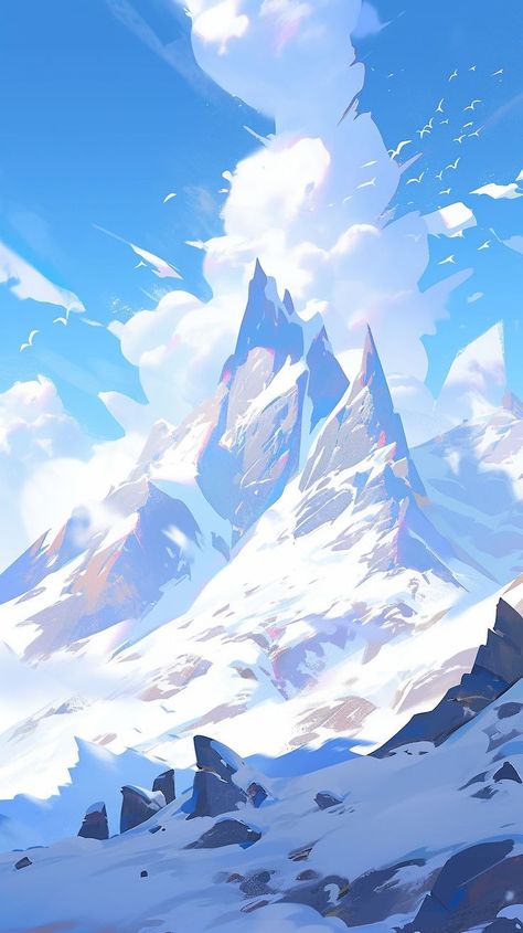 Western Gunslinger Art, Iphone Wallpaper Winter, Mountain Drawing, Hd Nature Wallpapers, Landscape Concept, Digital Painting Tutorials, Cool Wallpapers Art, Landscape Drawings, Sky Art