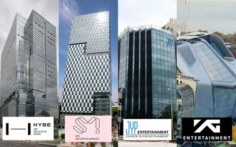 Sm Company Building, Kpop Company Building Inside, Sm Building Korea, Sm Entertainment Building New, Hybe Entertainment Building, Bighit Entertainment Building, Sm Entertainment Building Interior, Big Company Building, Kq Entertainment Building