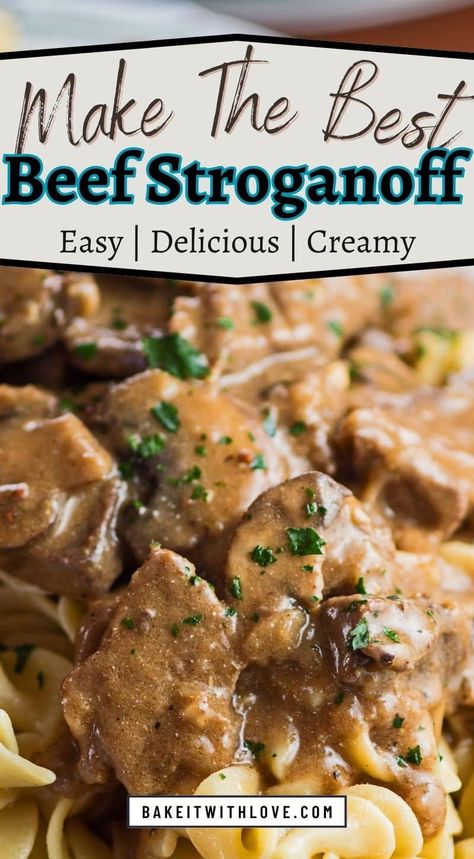 How to make the best beef stroganoff you've ever cooked with all of my tips in this complete guide. The Best Beef Stroganoff, Homemade Stroganoff, Stroganoff Recipe Easy, Recipe For Beef Stroganoff, Hamburger Stroganoff Recipe, Ground Beef Stroganoff Recipe, Homemade Beef Stroganoff, Best Beef Stroganoff, Hamburger Stroganoff