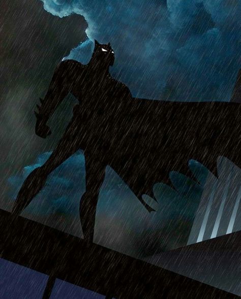 Batman The Animated Series Rooftop Art Batman Aesthetic Black, Batman Show, Real Batman, I'm Batman, Bob Kane, Dark Knight Rises, Univers Dc, Batman Artwork, Batman The Animated Series