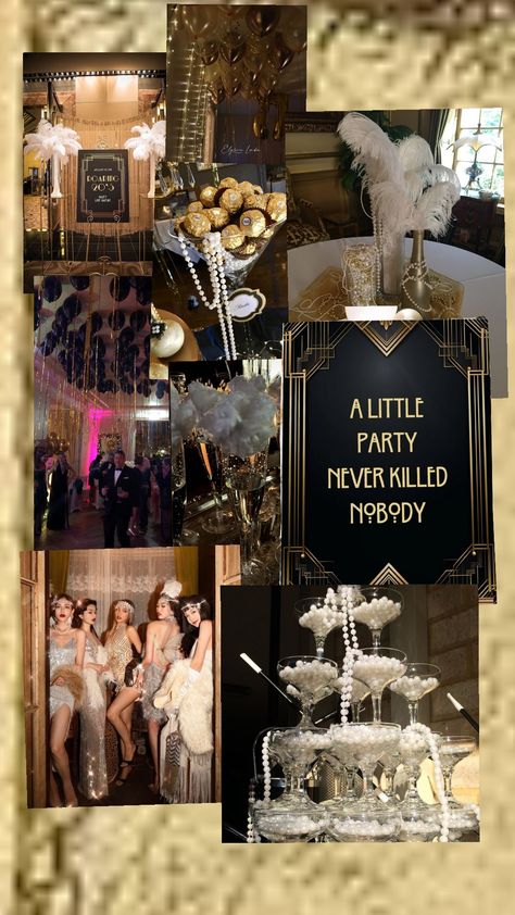 Roaring 20s Themed Birthday Party, 30th Birthday Great Gatsby Theme, 30th Great Gatsby Birthday, Great Gatsby 30 Birthday Party, Great Gatsby Themed Birthday Party, End Of Roaring 20s Party 30th Birthday, Goodbye To The Roaring 20s Party, Roaring 20s 21st Birthday Party, 25th Bday Theme Party Ideas