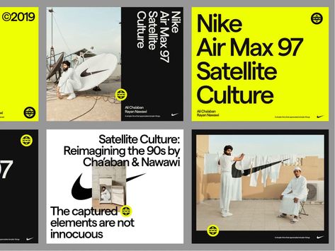 Nike Air Max 97 Satellite CulturePhotography by Ryan Nawawi User Interface Design, Amazing Websites, Social Media Design Inspiration, Box Packaging Design, Brand Guide, Nike Air Max 97, Brand Guidelines, Social Media Design, Graphic Design Inspiration