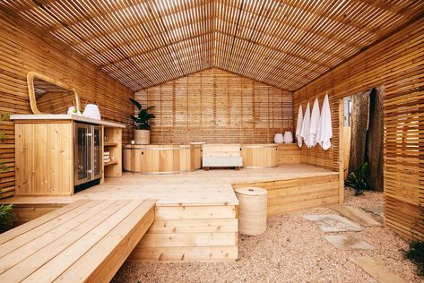 Wellness Oasis: Cold Plunge, Hot Tub, Sauna, Steam Cold Plunge, Austin Homes, Bath House, Renting A House, Home Signs, Great Places, Hot Tub, Oasis, Austin