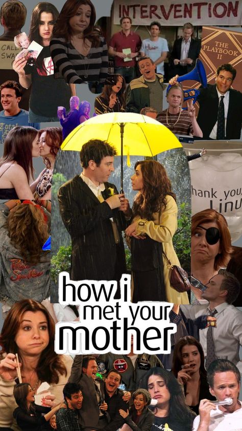 How I met your mother #himym #howimetyourmother #lilyaldrin #robinscherbatsky #marshalleriksen #termosky #barneystinson #traceymosby How I Met Your Mother Collage, How I Met Your Mother Aesthetic, How I Met Your Mother Wallpapers, Ted And Tracy, Mother Drawing, Marshall Eriksen, How Met Your Mother, Robin Scherbatsky, Barney Stinson