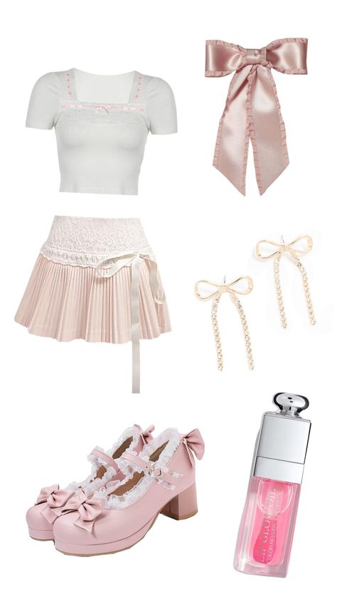 🎀 so coquette 🎀 Coquette Outfits School, Coqquete Outfits Ideas, Coquette Fits, Coquette Clothes, Coquette Vibes, Coquette Outfits, Coquette Outfit, Teen Outfits, Outfit Png