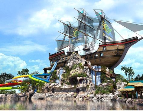 SplashMania Water Park | Pico Play | Attraction Design Company Water Theme Park, Water Surfing, Fortitude Valley, Interior Fit Out, Wildlife Sanctuary, Family Entertainment, Pirate Ship, Water Slides, The Visitors