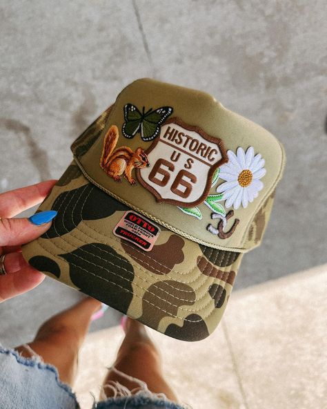 some of my favorite trucker hats dropping this friday ❣️ brought in some fun colors for this launch for summer + lots of new vintage patches — which one are you loving?! Beanie Patch Ideas, Streetwear Trucker Hat With Patches, Trucker Hat With Patches, Trucker Hat Patches, Trucker Hat Patch, Patch Trucker Hat, Trucker Hats With Patches, 5-panel Trucker Hat With Patches, Desain Merek