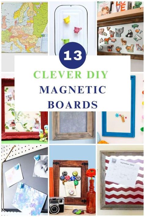 magnetic boards collage with text overlay Magnet Crafts Ideas, Magnetic Picture Board, How To Display Magnets Collection, Magnet Collection Display, Magnet Display Ideas, Magnet Board Ideas, Magnetic Board For Kids, Magnet Board Kids, Collage With Text