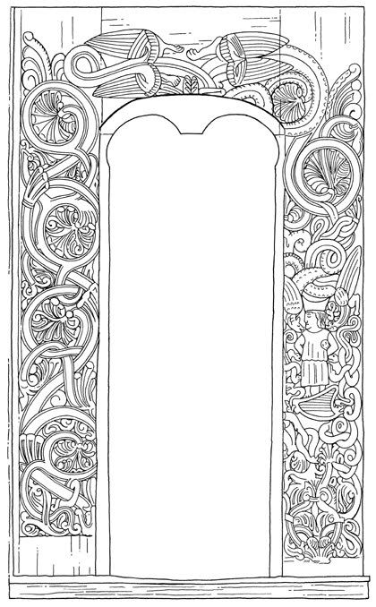 Norse Designs Links to other sites for information on period designs These links will take you to the following websites that contain information on culture, and art.  www.vikinganswerlady.com/beasts.shtml  The raven, eagle, and wolf Viking on Horse carving in progress   Carving of a Viking and horse on Barn Board  Followers  Blog Archive ▼  2009 (2) ▼  December (2) Woodchuck Wood Carving Studios located in the bea... Norse Designs About Me  MEDIEVAL WOODCARVING View my complete ... Norse Border Design, Viking Carving Pattern, Viking Painting, Horse Carving, Wolf Viking, Norse Design, Viking House, Norse Symbols, Viking Designs