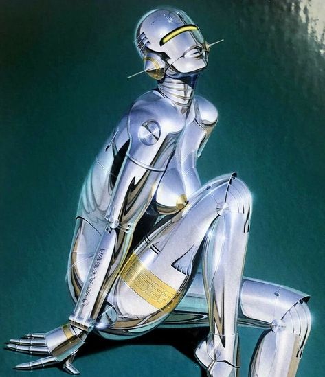 Hajime Sorayama, Arte Nerd, Superflat, New Retro Wave, Arte Robot, Arte Cyberpunk, Takashi Murakami, Airbrush Art, Green Girl