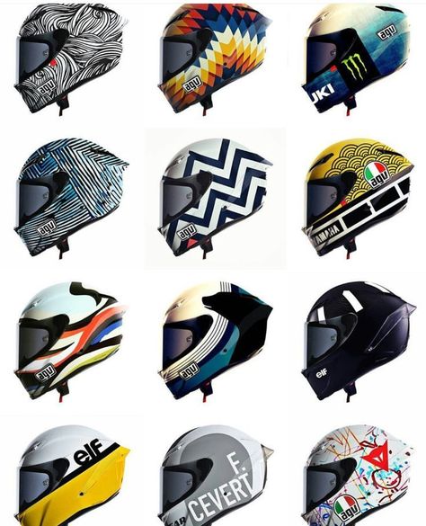 Agv Helmet Design, Helm Agv, Motorcycle Helmet Decals, Agv Helmet, Motorcycle Helmets Art, Bike Helmet Design, Custom Helmet Design, Custom Motorcycle Helmet, Agv Helmets