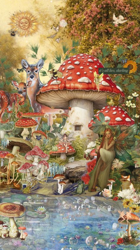 #nature #books #vibes #wallpaper #art #fantasy #fairycore #woodland #love #fairy #fairytale Woodland Fairy Aesthetic, Woodland Mushroom Fairy, Vintage Mushroom Art, Cottage Core Wallpaper, Nature Books, Fairytale Aesthetic, Forest Elf, Vibes Wallpaper, Fairy Aesthetic