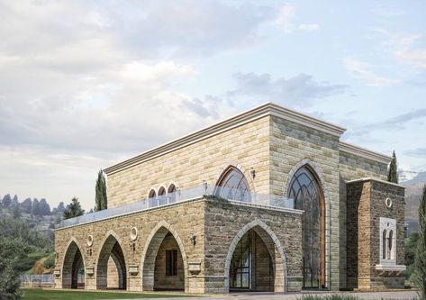 Villa Sketch, Lebanese Design, Lebanon Houses, Gazal Gupta, Lebanese House, Arcade Architecture, Arabic Architecture, Stone Arches, Arch House