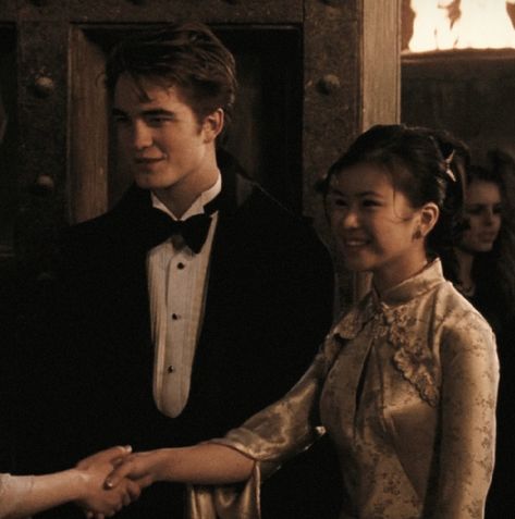 Cho X Cedric, Cho Chang X Cedric, Katie Leung And Robert Pattinson, Harry Potter 7th Year, Cho Chang And Cedric Diggory, Yule Ball Dress Ravenclaw, Cho And Cedric, Cedric And Cho, Harry Potter Yule Ball